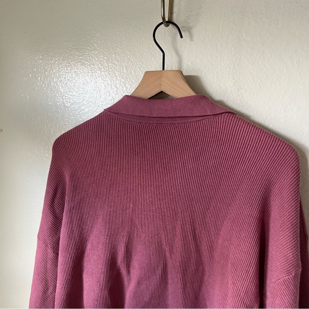 Lulus | Well Rested Dusty Rose Ribbed Pullover Sweater Top - Picture 7 of 8